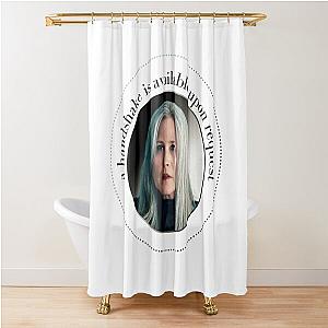 Severance A handshake is available upon request    Shower Curtain