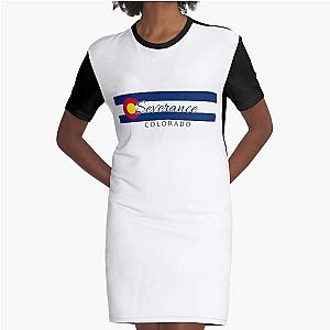 Severance Colorado flag stripe    Graphic T-Shirt Dress