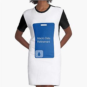 Severance Macro Data Refinement keycard with text   Graphic T-Shirt Dress