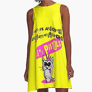Sex Pistols Antichrist Cat Punk Rock a-line Dress