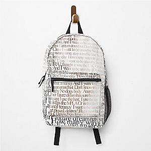 John Lydon inspired design created from Sex Pistols lyrics Backpack