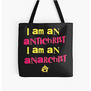 Sex Pistols Anarchist Antichrist punk rock music Tote Bag