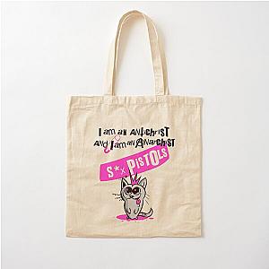 Sex Pistols Antichrist Cat Punk Rock music Cotton Tote Bag