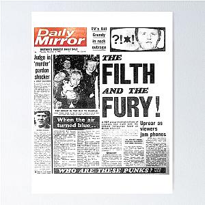 Sex Pistols - Front Page News Poster