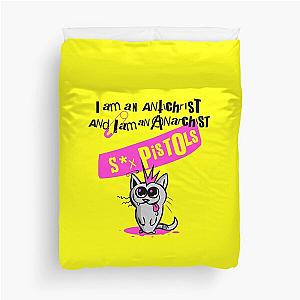 Sex Pistols Antichrist Supremacy Cat - Punk Rock musica Duvet Cover
