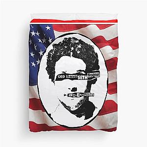 God Save Seth Rogen Sex Pistols Parody Duvet Cover