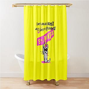 Sex Pistols Antichrist Cat Punk Rock Shower Curtain