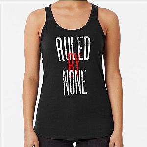 Ruled by Sex Pistols Inspired Anarchist Design Racerback Tank Top