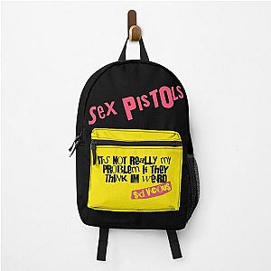 Bold Punk Attitude Quote by Sid Vicious – Stand Out with Sex Pistols Rebel Spirit Backpack