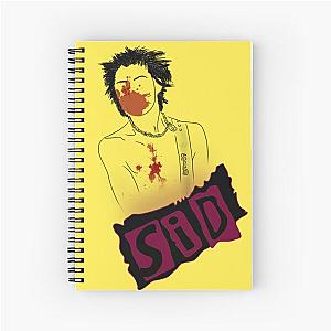 Sid Vicious Sex Pistols Spiral Notebook