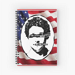 God Save Seth Rogen Sex Pistols Parody design Spiral Notebook