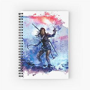 Tomb Raider Painting Spiral Notebook