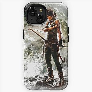 Tomb Raider Painting iPhone Tough Case