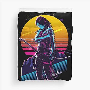 Lara Croft - Tomb Raider *80s Retro* Duvet Cover