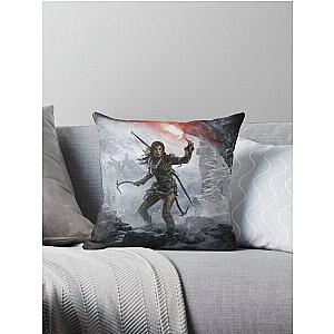 Tomb Raider Throw Pillow