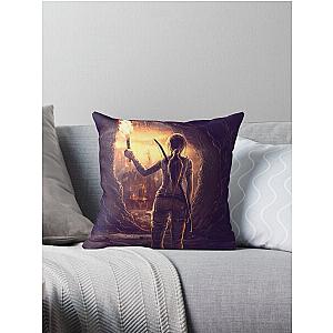 Tomb Raider Reborn Throw Pillow