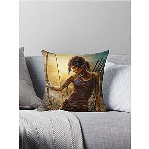 Tomb raider Throw Pillow