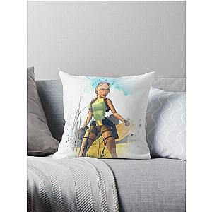 Tomb Raider II China Throw Pillow