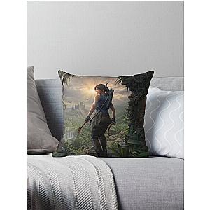 Lara Croft - Shadow of the Tomb Raider Throw Pillow