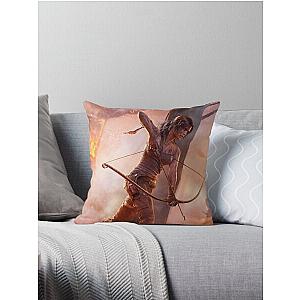 Tomb Raider Throw Pillow