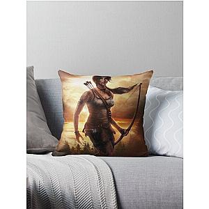 Tomb raider Throw Pillow