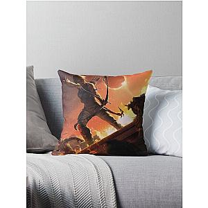 Tomb raider Throw Pillow