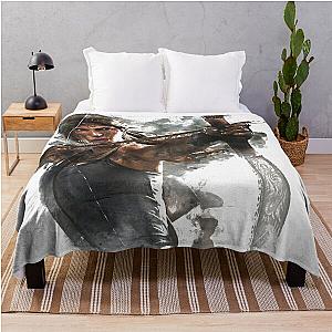 Tomb Raider Painting Throw Blanket