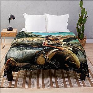 Lara Croft Tomb Raider 8K Throw Blanket