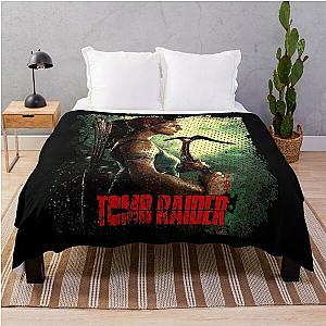 Tomb Raider Lara Croft's Adventures Throw Blanket