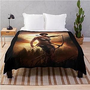 Tomb raider Throw Blanket