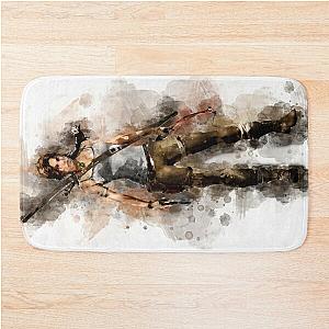 Tomb Raider - Lara *watercolor* Bath Mat