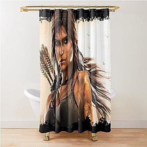 Lara Croft Tomb Raider II  8K Shower Curtain