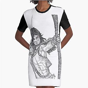 Lara Croft - Tomb Raider by Simonpdv Graphic T-Shirt Dress