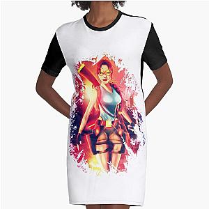 Venezia V2 - Lara Croft, Tomb Raider Graphic T-Shirt Dress