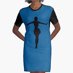 LARA CROFT SILHOUETTE CROFT MANOR (Tomb Raider Legend) Graphic T-Shirt Dress