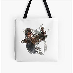 Tomb Raider Painting All Over Print Tote Bag