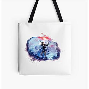 Tomb Raider Painting All Over Print Tote Bag