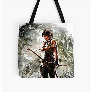 Tomb Raider Painting All Over Print Tote Bag