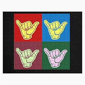 Shaka Hand Vintage Design Jigsaw Puzzle