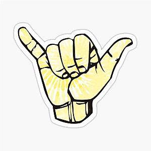 Yellow Tie Dye Shirt Sticker