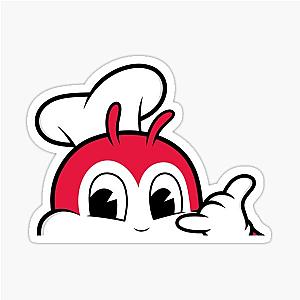 Red Bee Shaka Peeker Sticker