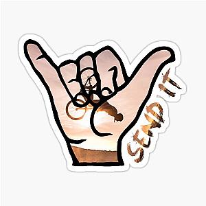 Send It Shaka Bruh Hand Shred the Gnar Mountain Bike Sticker