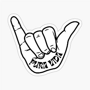 Pura Vida Shaka Sticker