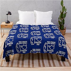Funny Retro Surf Throw Blanket