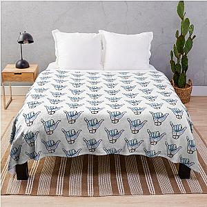 Watercolor Shaka Throw Blanket