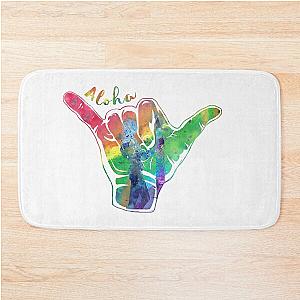 Shaka sign hang loose Bath Mat