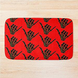 Shaka Sign Skeleton Hand Bath Mat