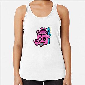 Chalk Bag and Shaka (Pink) Climbing Racerback Tank Top