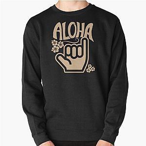 Aloha Shaka Tan Pullover Sweatshirt