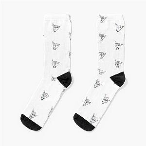 Pastel sunset shaka socks